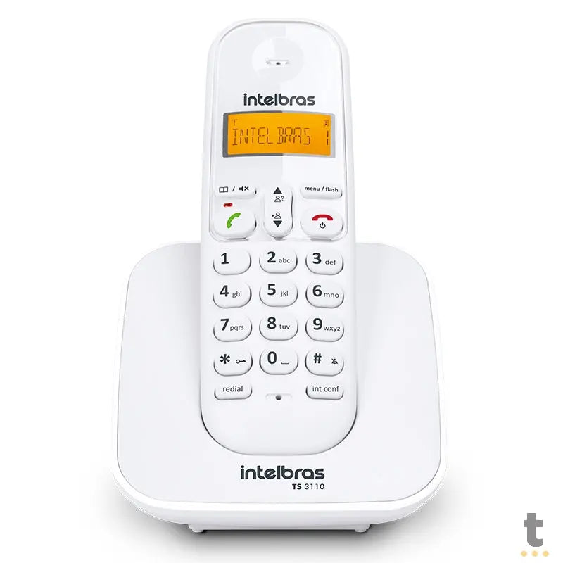 Telefone Sem Fio Intelbras Ts3110 Branco Ident De Chamadas - 4123010 Truedata